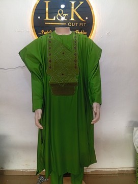 Traditional 4 piece Royal set /African men's  Agbada clothing/wedding suits/Dashiki/men's shirt.
