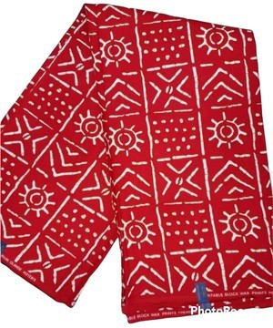 Wax African fabrics pure cotton 6 yards "Bogolan"