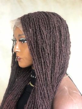 Full lace micro locs, Sisterlocs ,Skinny locs Wig For Black Women