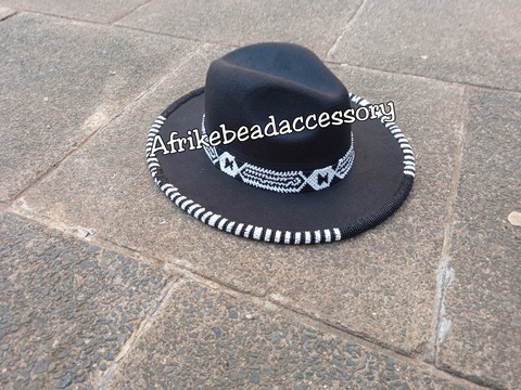 fedora hats, beaded fedora, African fedora