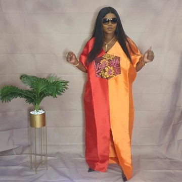 2-tone embellished boubou