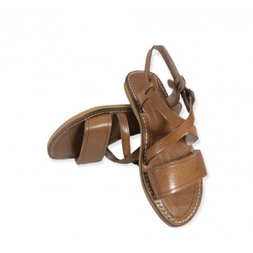 Sandale en cuir véritable haute qualité fait main mode femme
