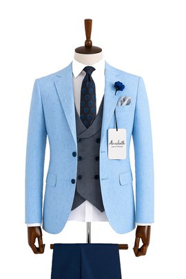 3 piece men's tuxedo mix color