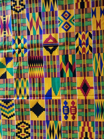 COUPON AFRICAN WAX FABRIC PATTERN: