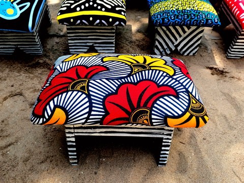Tabouret en wax
