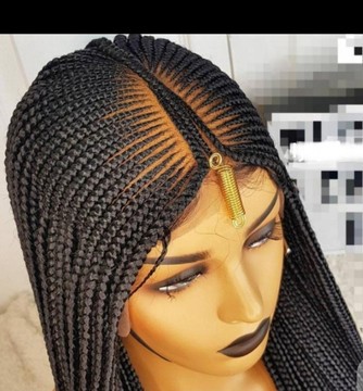Morayo Fulani braided wig with closure lace
