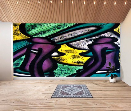Colorful Abstract Pattern Cultural Wall Art Sticker