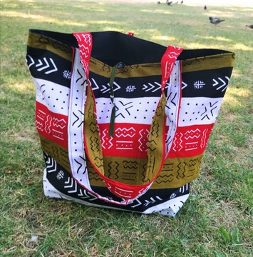 Wax tote bag