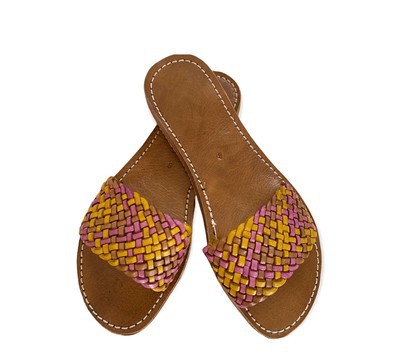 Sandale en cuir véritable haute qualité fait main mode femme