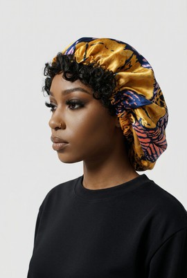 Reversible silk beanie / satin nightcap / hair accessories for women