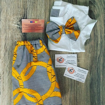 African t-shirt and skirt set - baby wax outfit - baptism outfit - baby wedding outfit