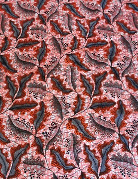 COUPON AFRICAN WAX FABRIC PATTERN: