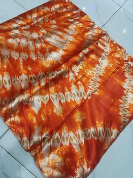 4 Yards Adire Silk Fabric, Nigeria Tribal Dashiki, Nigerian Wedding Dress, Adire Tie Dye Fabric