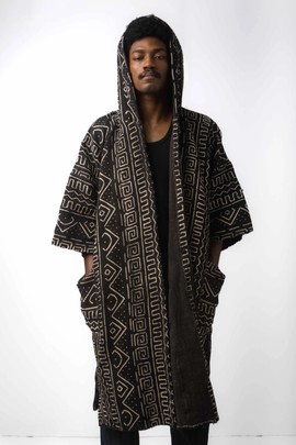 Everything hooded bogolan cloak (Pre-Order)