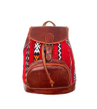 Handmade real natural leather satchel