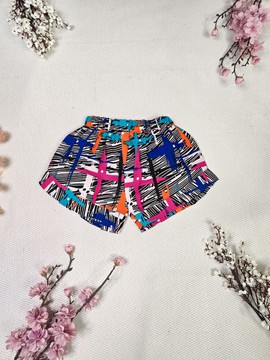 Isioma short en tissu wax