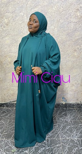 Khimar 100% cotton Emerald Green