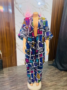 Ankara kimono dress, 2 pieces kimono outfit, work dress