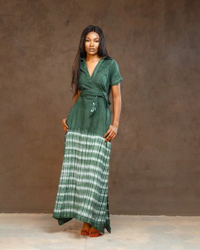 Robe polo vert