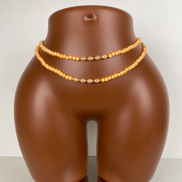 Bayas bleu , bine bine , perle de taille , collier de ventre