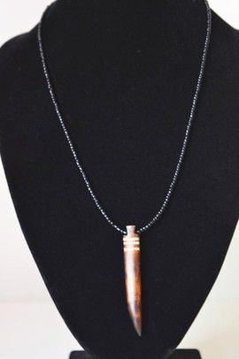 Collier africain en os perlé | Cravate tribal unisexe | Cadeau pour lui | Cadeau pour elle