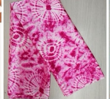 6 YARDS MULTICOLOR PRINTED SILK FABRIC