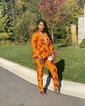 Chiaka African Print Pant Set