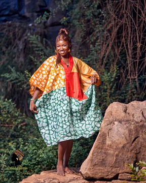Boubou/caftan Adire « Tante RICHE »