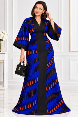 Élégance bleu roi | Le glamour Ankara en pleine floraison !