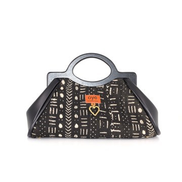 Koryoo (Black) Mudcloth Purse
