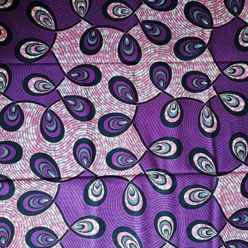 COUPON FABRIC WAX AFRICAN WEDDING FLOWER PATTERN