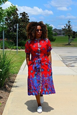 Adunni african print ankara dress