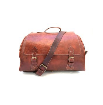 BIG SALE! Genuine Leather Travel Bag Handmade in Morocco
