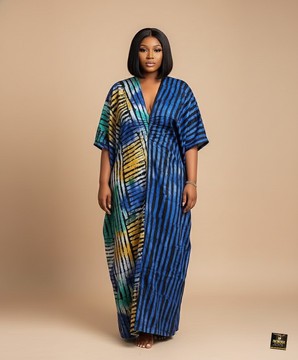 Adire Maxi Kaftan
