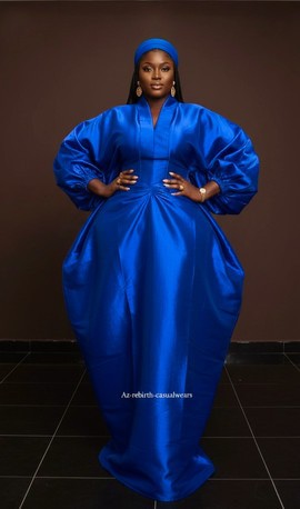 Boubou avec foulard assorti