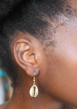 "Tacko" Cauris earrings
