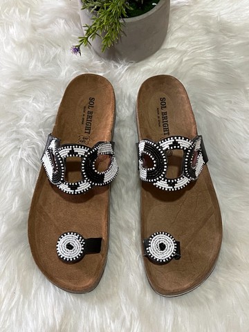 Kenyan Beaded Sandals /Masai Sandals / Maasai Slippers / African Beaded Shoes