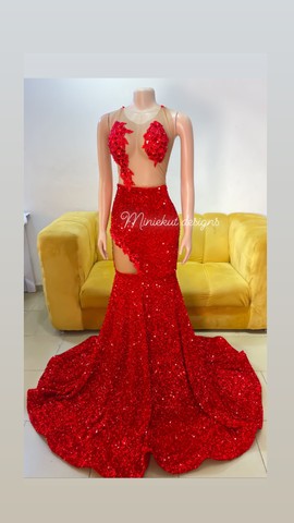 Robe rouge à paillettes, robe rouge à paillettes, robe de bal rouge, robe de bal rouge à paillettes