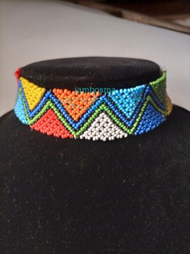 Masai|Zulu beaded choker necklace|unique|modern beaded necklace|tribal necklace