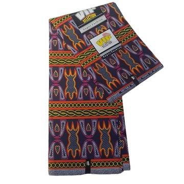 Tissu Pagne Wax Africain – Ndop Bamiléké Cameroun – 6 Yards – Coton Bleu