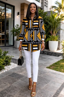The Jamila Bloom Shirt Dress – Soft power in full color