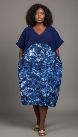 Elegant Kaftan Dress with Unique Print