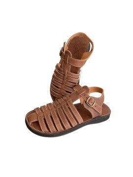 Sandale en Vrai Cuir Fait Main - Confort Naturel et Élégance Artisanale
