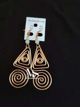 Brass earrings , brass and bone earrings , Wholesale brass earrings