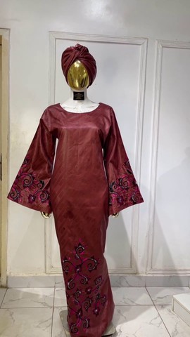 African Embroidered Kaftan/ Vlisco Super wax/ African Bazin Boubou/ Ankara Bubu Kaftan