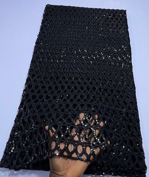 Black Lace fabric 5 yards