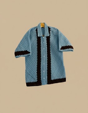 Chemise boutonnée au crochet pour homme