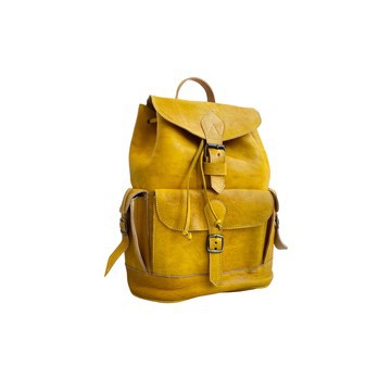 100% handmade high quality genuine leather backpack.