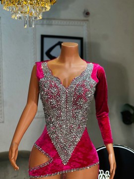Embellished trumpet velvet dress, prom dresses, velvet dresses, evening gowns