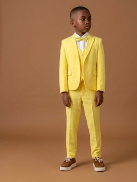 Kids' 3-Piece Sunshine Yellow Suit Set